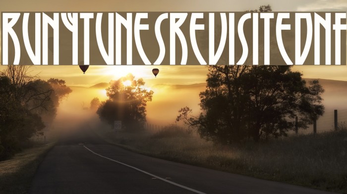 RunyTunesRevisitedNF Font examples