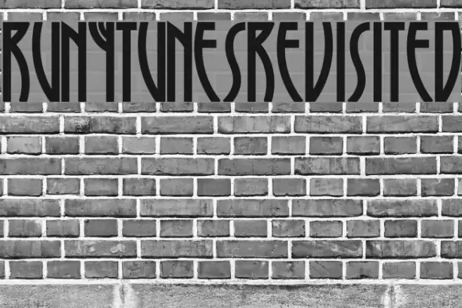 RunyTunesRevisited Font examples