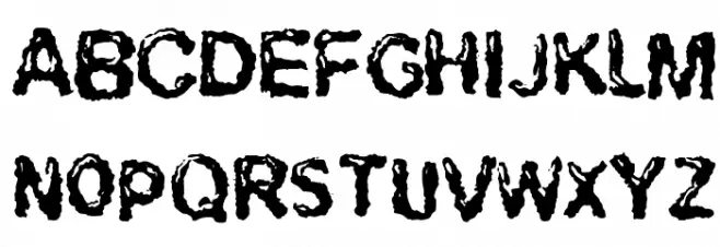 RuohomattoSans Schriftart Groß