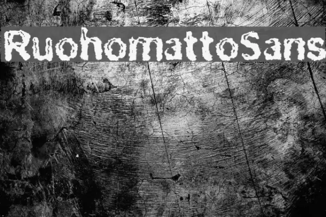 RuohomattoSans Font examples
