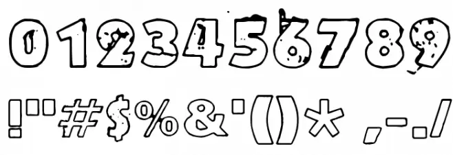 Ruoste Font OTHER CHARS