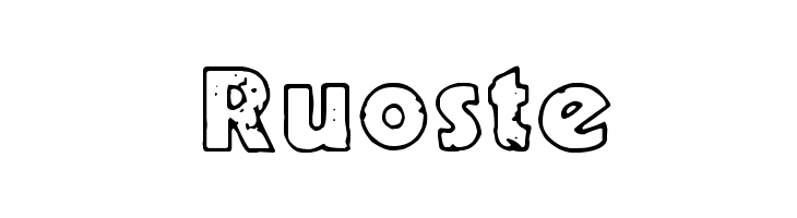 Ruoste  font caratteri gratis