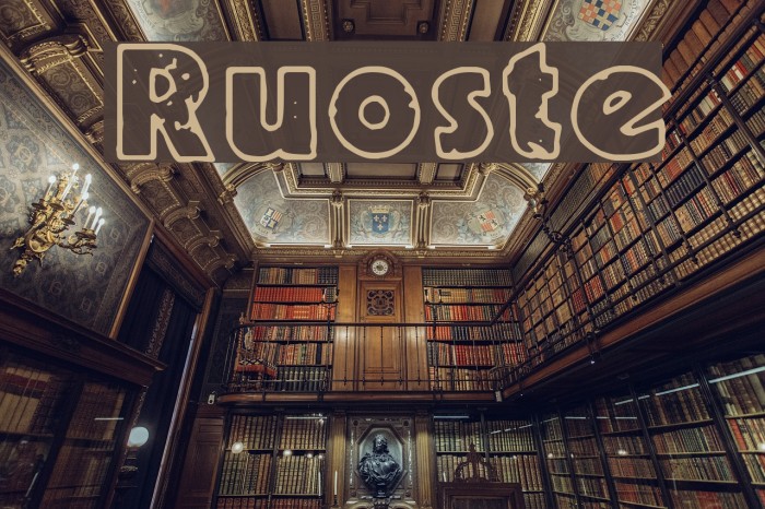Ruoste Font examples