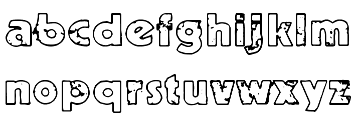 Ruoste Font LOWERCASE