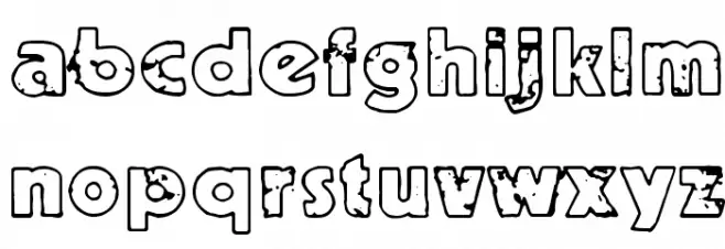 Ruoste फ़ॉन्ट लोअरकेस