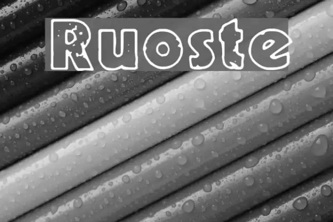 Ruoste Font examples