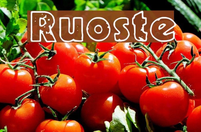 Ruoste Font examples
