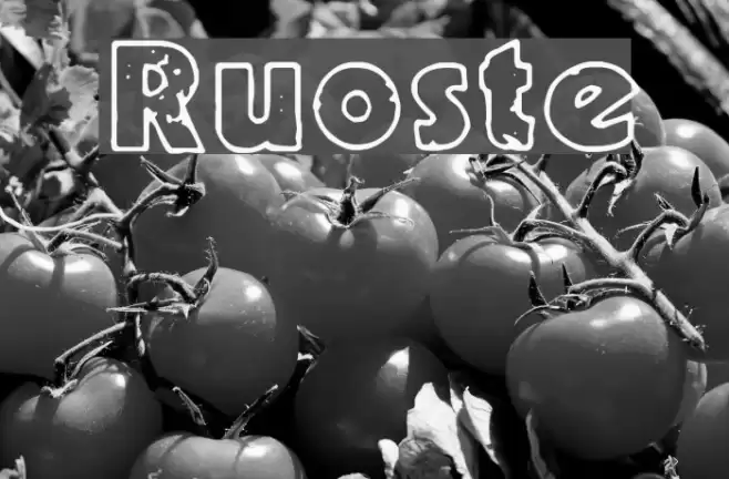 Ruoste Font examples