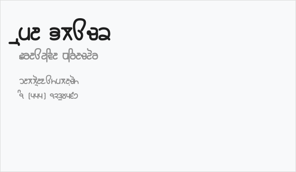 Rupe Black Business Card