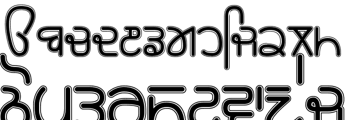 Rupe Border Black Font LOWERCASE