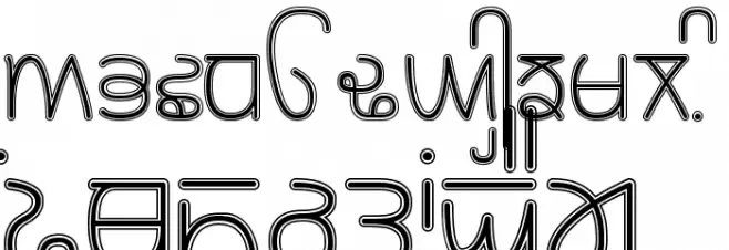 Rupe Border Demi Bold フォント 大文字