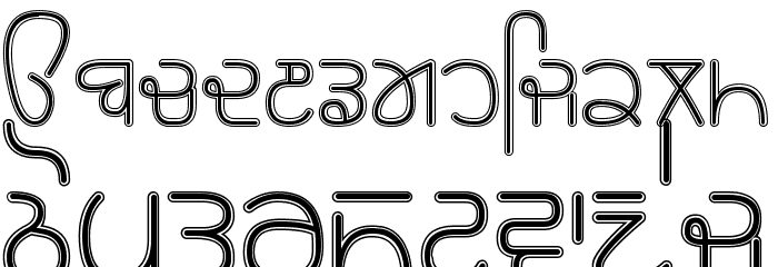 Rupe Border Demi Bold Font LOWERCASE