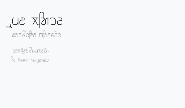 Rupe Light Business Card