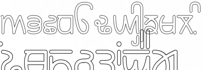 Rupe Outline Bold Fonte MAIÚSCULAS