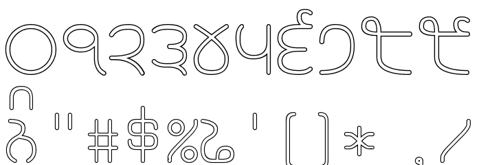 Rupe Outline Book Font OTHER CHARS