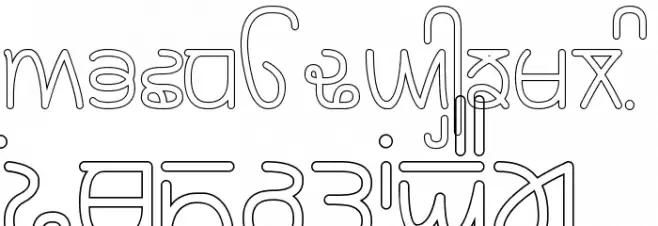 Rupe Outline Demi Bold Шрифта ВЕРХНИЙ