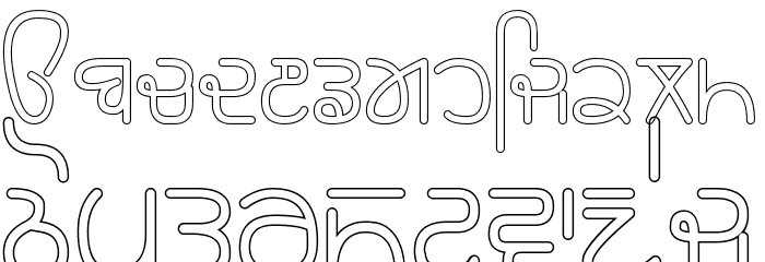 Rupe Outline Demi Bold Fuentes MINÚSCULAS