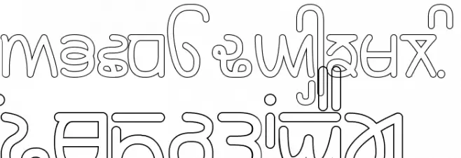 Rupe Outline Heavy フォント 大文字