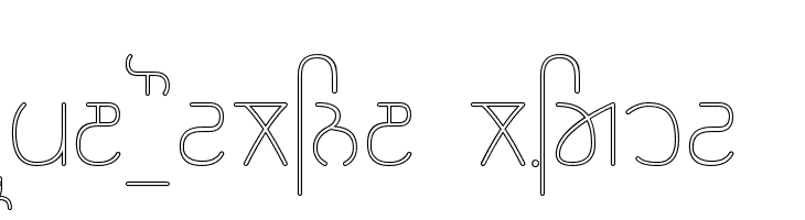 Rupe Outline Light Font