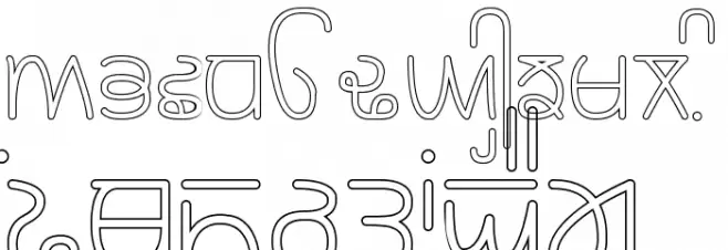 Rupe Outline Medium Шрифта ВЕРХНИЙ