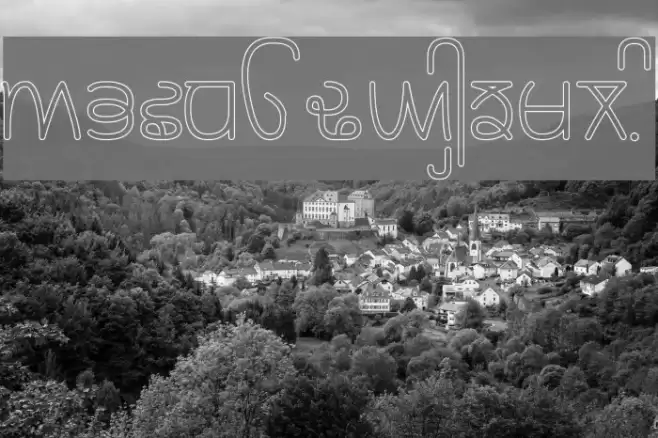 Rupe Outline Medium Font examples