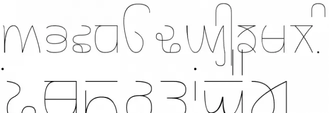 Rupe Ultra Thin Schriftart Groß