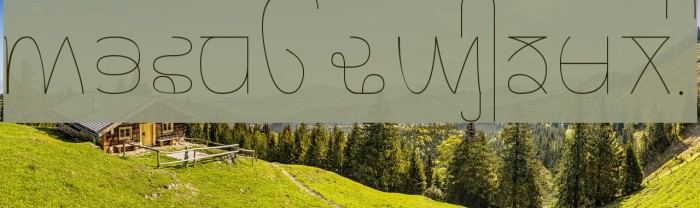 Rupe Ultra Thin Font examples