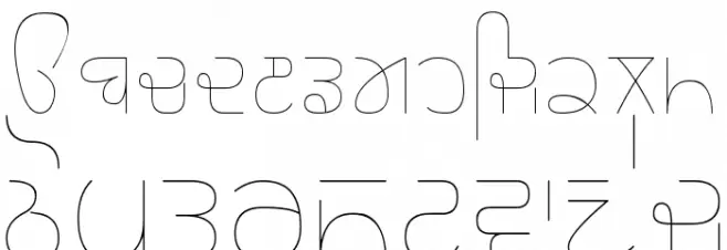 Rupe Ultra Thin Font LOWERCASE