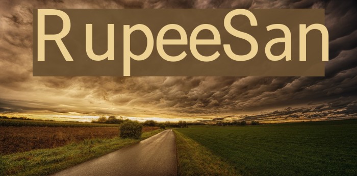 RupeeSan Font examples