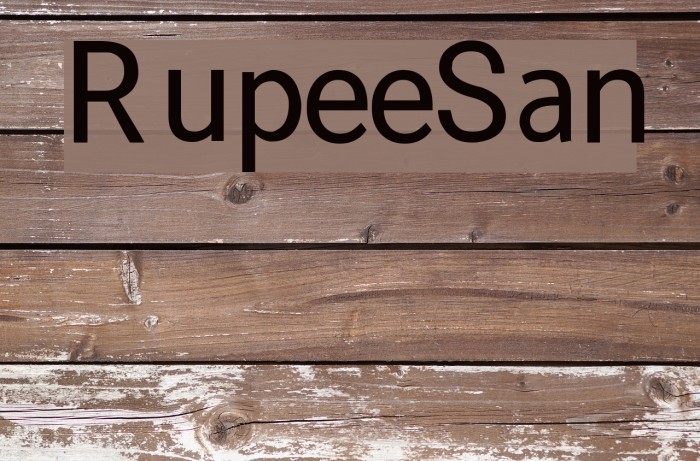 RupeeSan Font examples