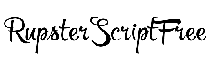 RupsterScriptFree  les polices de caractères gratuit tlcharger