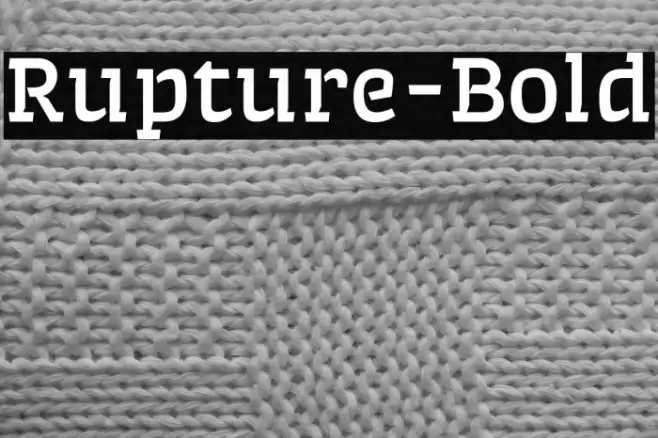 Rupture-Bold Font examples