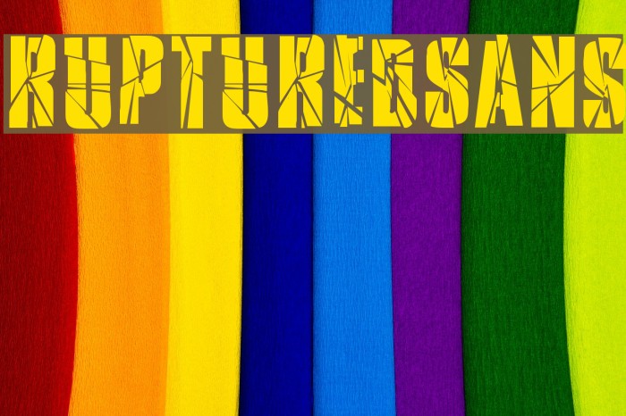 RupturedSans Font examples