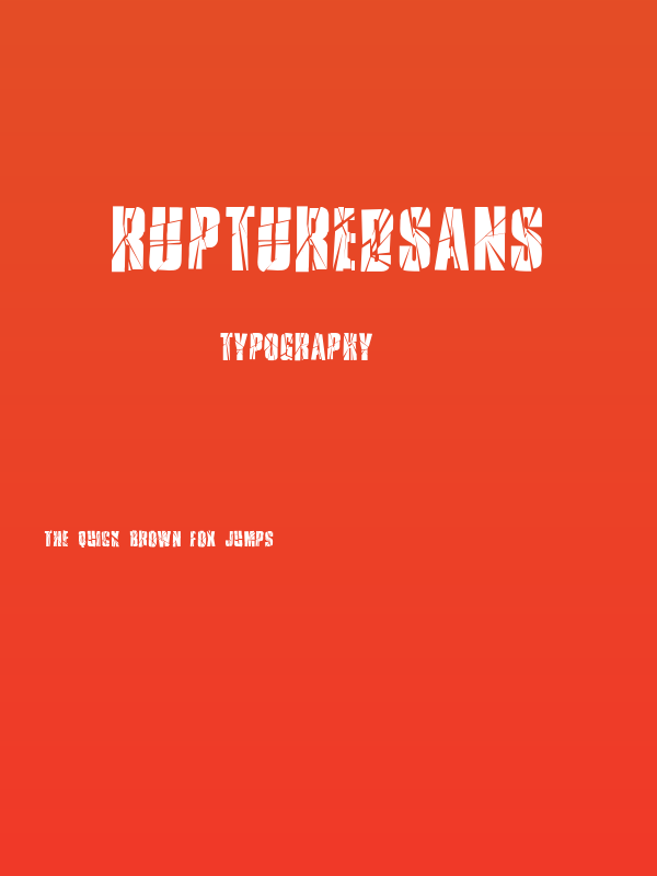 RupturedSans Poster
