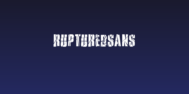 RupturedSans Social Header