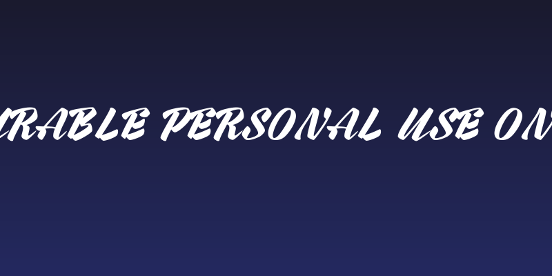 Rurable Personal Use Only Social Header