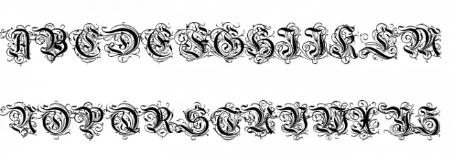 Ruritania Font UPPERCASE