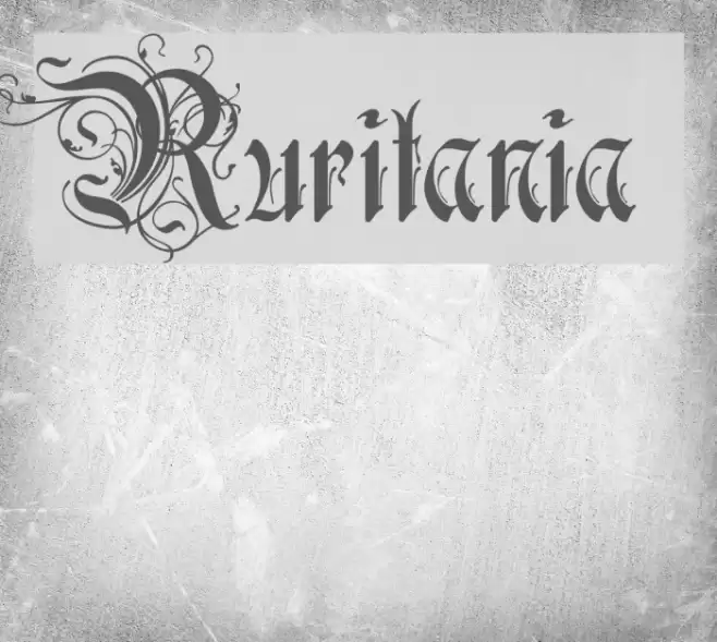 Ruritania フォント examples