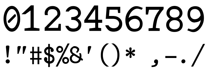 Rursus Compact Mono Font OTHER CHARS