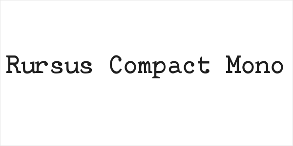 Rursus Compact Mono Logo