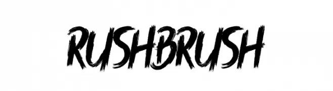 Rush Brush  Frei Schriftart Herunterladen