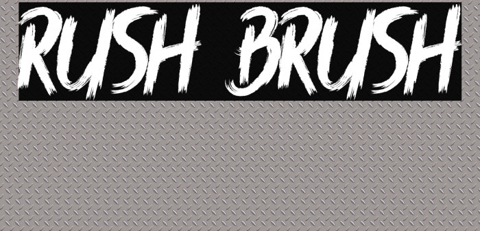 Rush Brush Font examples