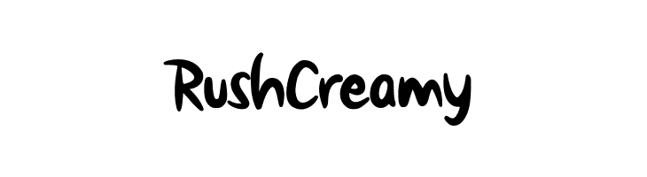 Rush Creamy  les polices de caractères gratuit tlcharger