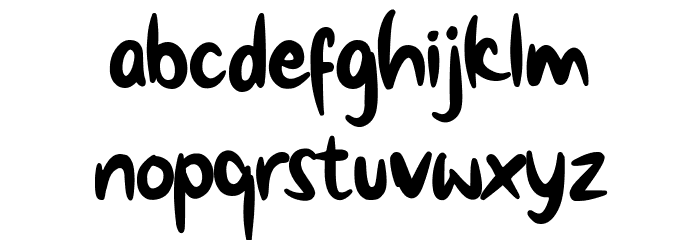 Rush Creamy Font LOWERCASE