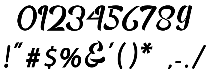 Rush Hour Demo Font OTHER CHARS