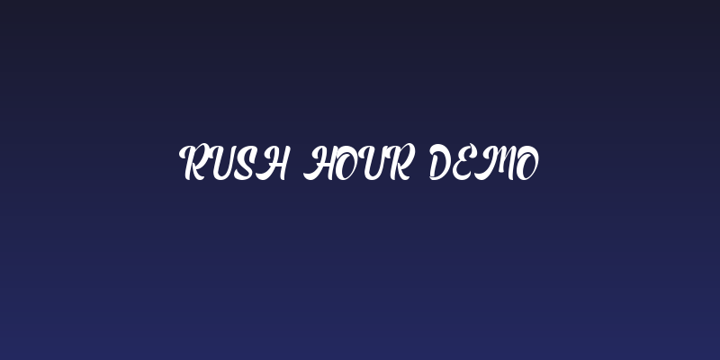 Rush Hour Demo Social Header