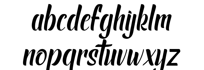 Rush Hour Demo Font LOWERCASE
