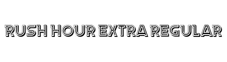 Rush Hour Extra Regular  font caratteri gratis
