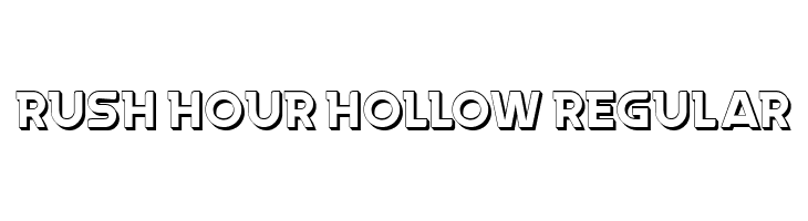 Rush Hour Hollow Regular  لخطوط تنزيل