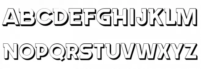 Rush Hour Hollow Regular Schriftart Groß